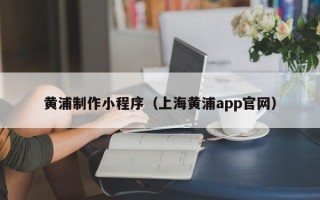 新昌黄浦制作小程序（上海黄浦app官网）