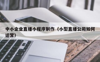 新昌中小企业直播小程序制作（小型直播公司如何运营）